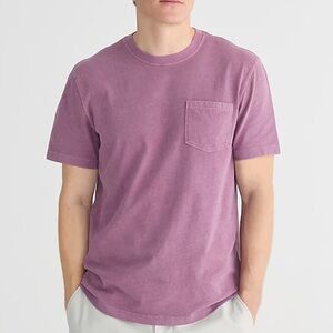 J crew washed orchid Vintage-wash cotton pocket T-shirt